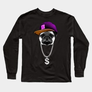 Hiphoper pug Long Sleeve T-Shirt